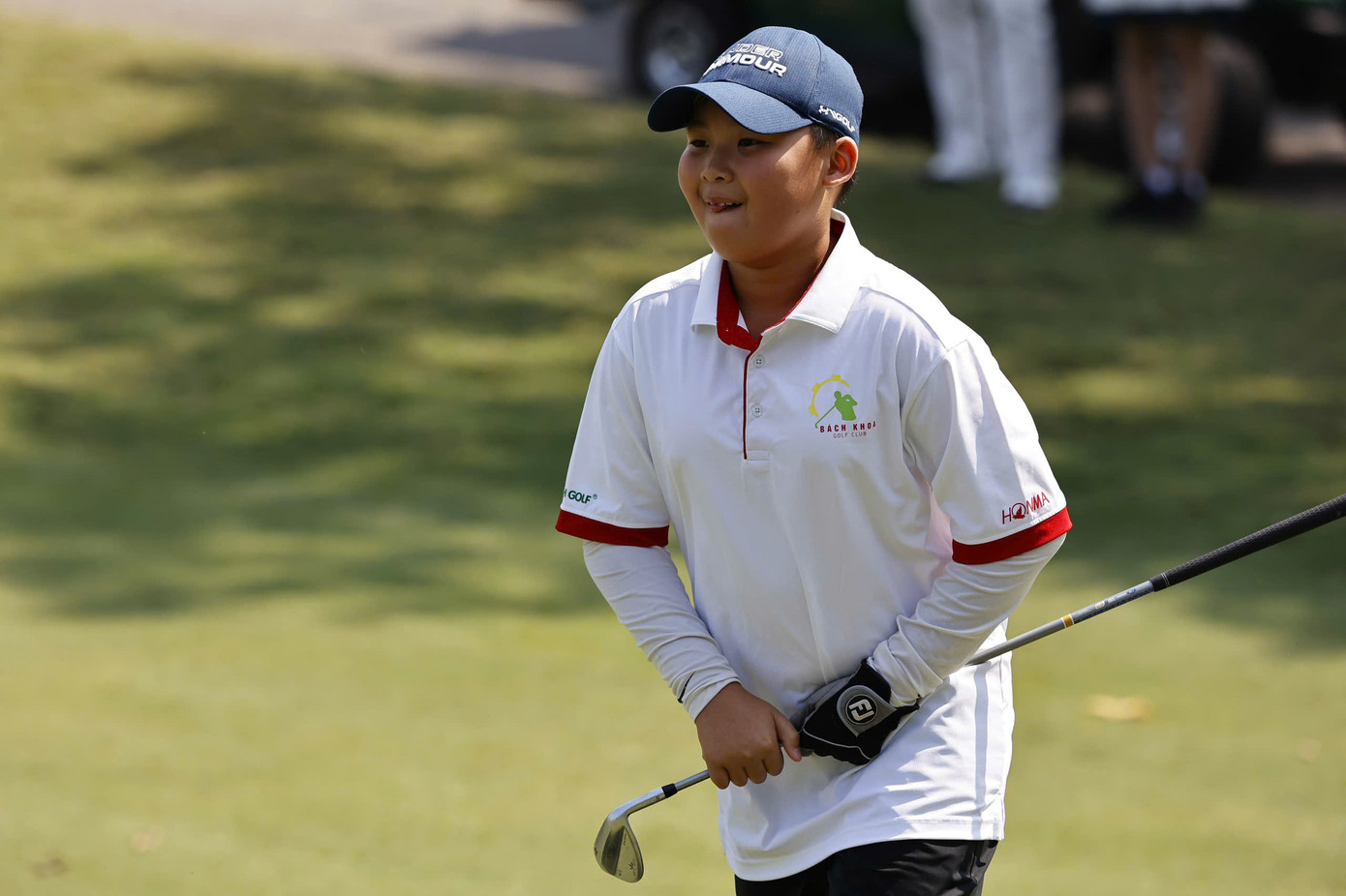 Trần Đức Cảnh (sinh năm 2014) là golfer trẻ nhất góp mặt tranh tài tại Tiền Phong Golf Championship - Vì Tài năng trẻ Việt Nam mùa thứ 8 - năm 2024.