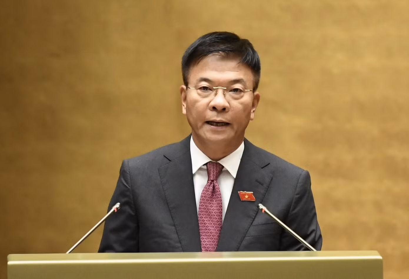 Bộ trưởng Bộ Tư pháp Lê Thành Long. Ảnh: Như Ý Bộ trưởng Bộ Tư pháp Lê Thành Long. Ảnh: Như Ý