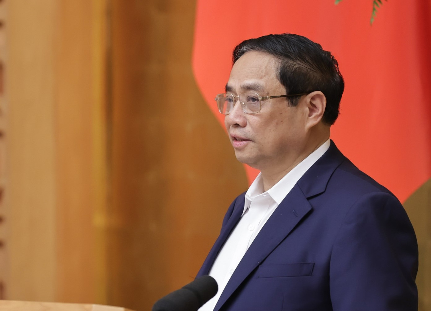 Thủ tướng Phạm Minh Chính phát biểu khai mạc phiên họp Chính phủ thường kỳ. Ảnh: Nhật Bắc Thủ tướng Phạm Minh Chính phát biểu khai mạc phiên họp Chính phủ thường kỳ. Ảnh: Nhật Bắc