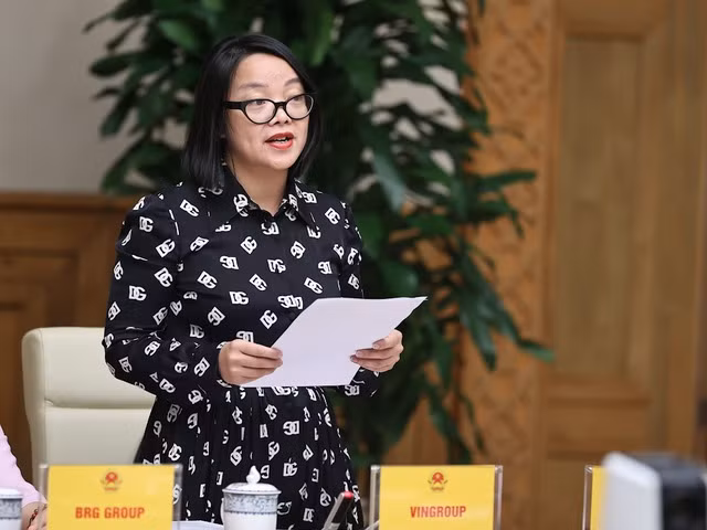 Đại diện tập đoàn Vingroup nêu kiến nghị tại hội nghị phát triển du lịch. Ảnh: Nhật Bắc. Đại diện tập đoàn Vingroup nêu kiến nghị tại hội nghị phát triển du lịch. Ảnh: Nhật Bắc.