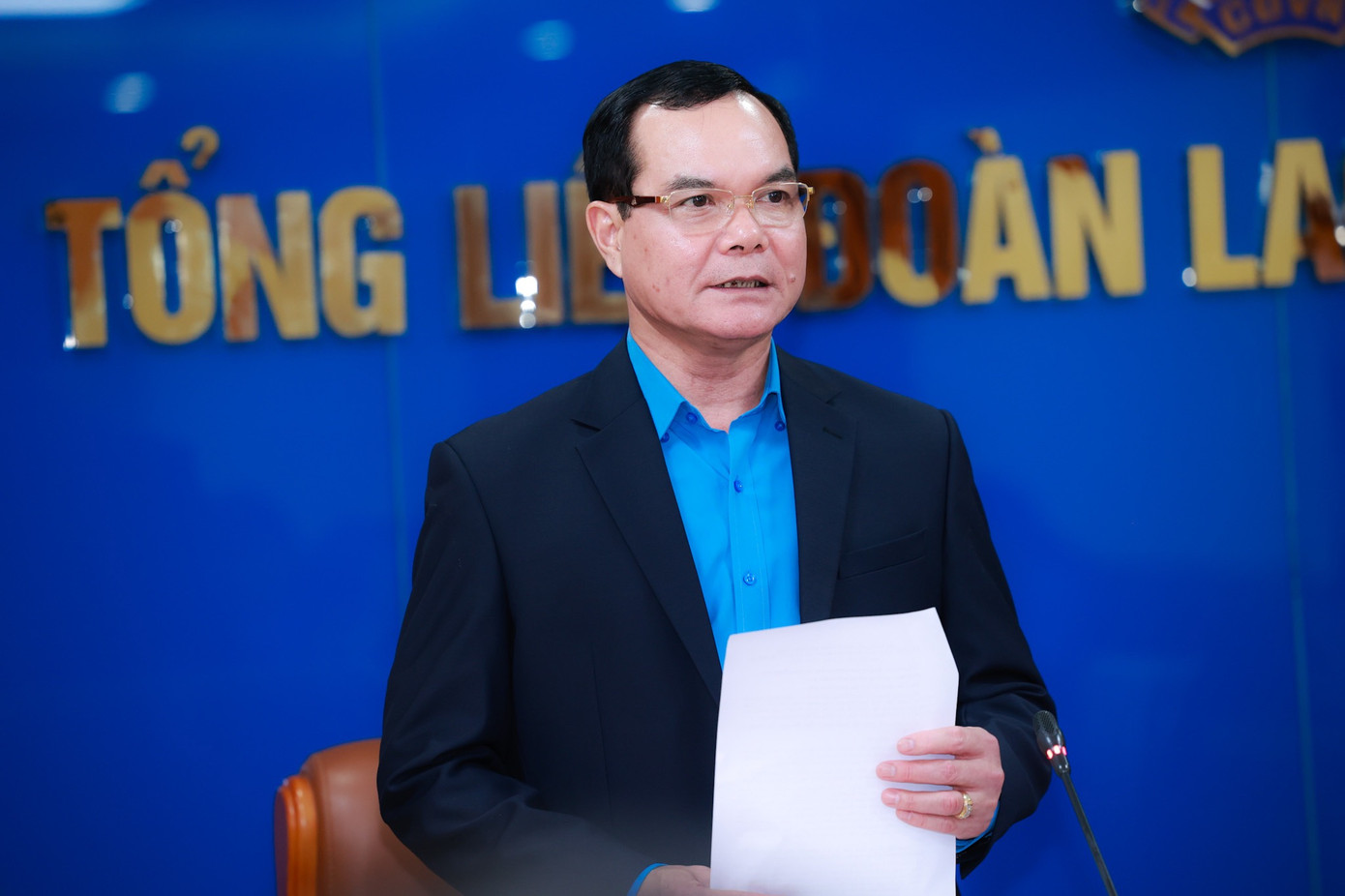 Chủ tịch Tổng LĐLĐ Việt Nam Nguyễn Đình Khang. Ảnh: Hải Nguyễn