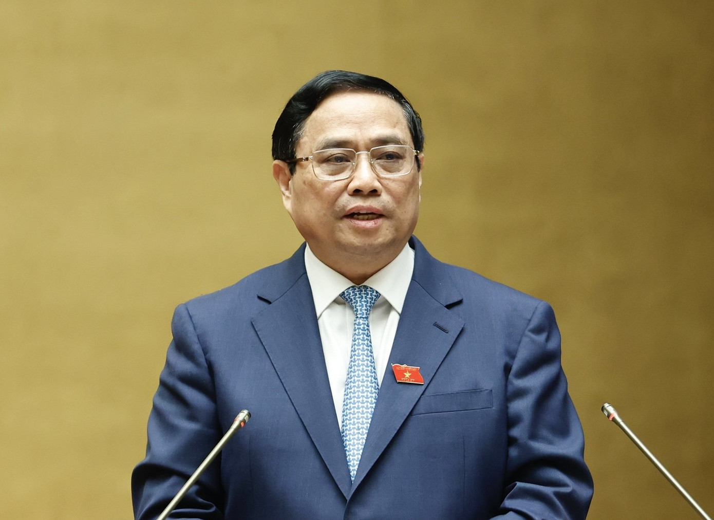 Thủ tướng Phạm Minh Chính báo cáo giải trình những vấn đề đại biểu nêu ra trong phiên chất vấn. Ảnh: Như Ý Thủ tướng Phạm Minh Chính báo cáo giải trình những vấn đề đại biểu nêu ra trong phiên chất vấn. Ảnh: Như Ý