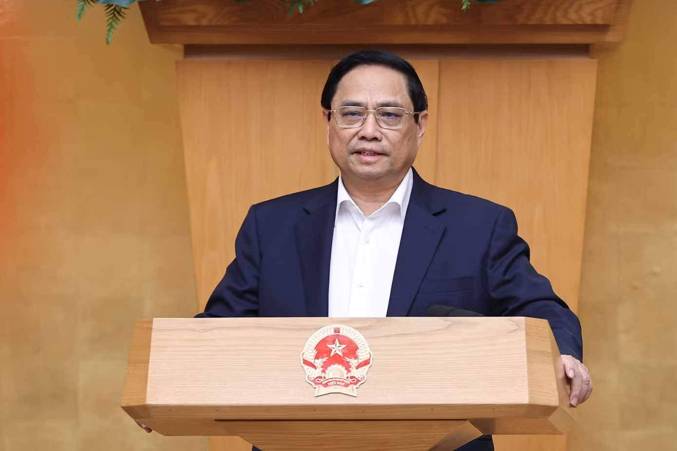 Thủ tướng Phạm Minh Chính phát biểu khai mạc phiên họp. Ảnh: Nhật Bắc Thủ tướng Phạm Minh Chính phát biểu khai mạc phiên họp. Ảnh: Nhật Bắc