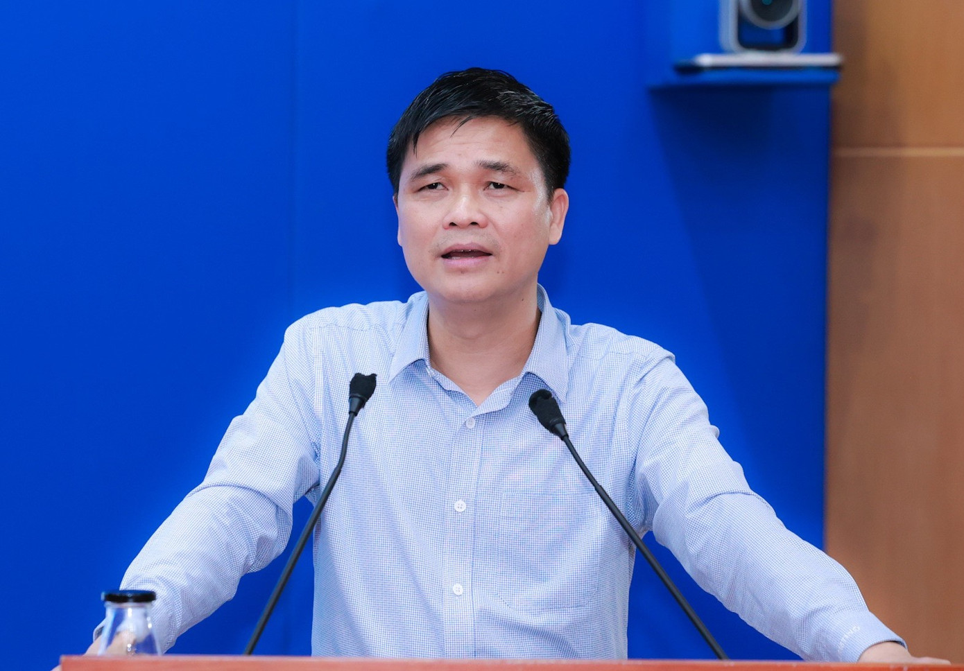 Phó Chủ tịch Tổng LĐLĐVN Ngọ Duy Hiểu. Ảnh: NH