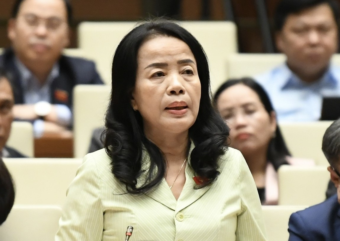 ĐBQH Nguyễn Thị Kim Thúy phát biểu tại phiên thảo luận. Ảnh: Như Ý ĐBQH Nguyễn Thị Kim Thúy phát biểu tại phiên thảo luận. Ảnh: Như Ý