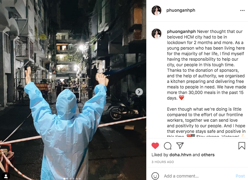 Bài viết của Á hậu Phương Anh trên trang cá nhân. Bài viết của Á hậu Phương Anh trên trang cá nhân.