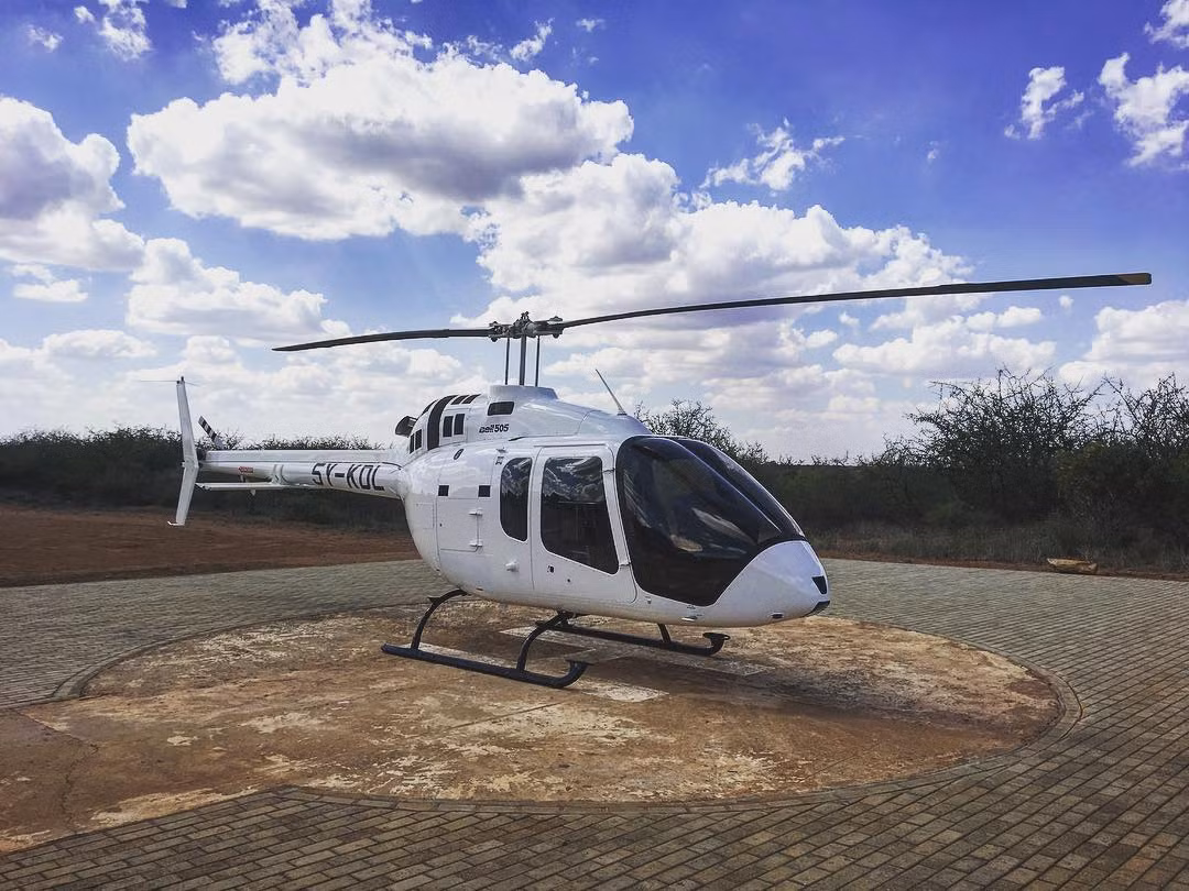 Một chiếc trực thăng Bell 505 ở Kenya. Ảnh: Verticalmag.