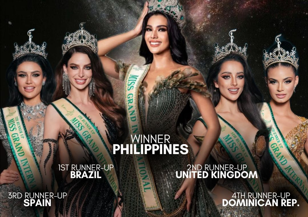 Top 5 mới của Hoa hậu Hòa bình Quốc tế 2024.