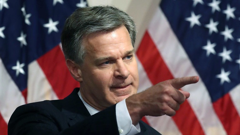 Giám đốc Cục Điều tra Liên bang Mỹ (FBI) Christopher Wray. (Ảnh: Getty Images)