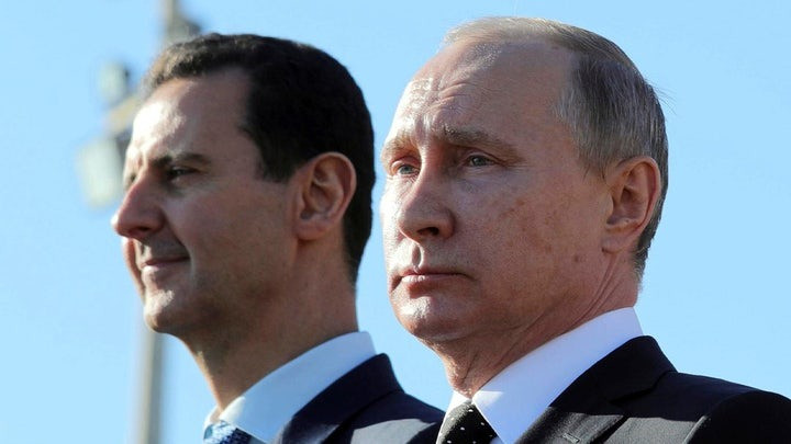 Tổng thống Nga Vladimir Putin và cựu Tổng thống Syria Bashar al-Assad. (Ảnh: Sputnik)
