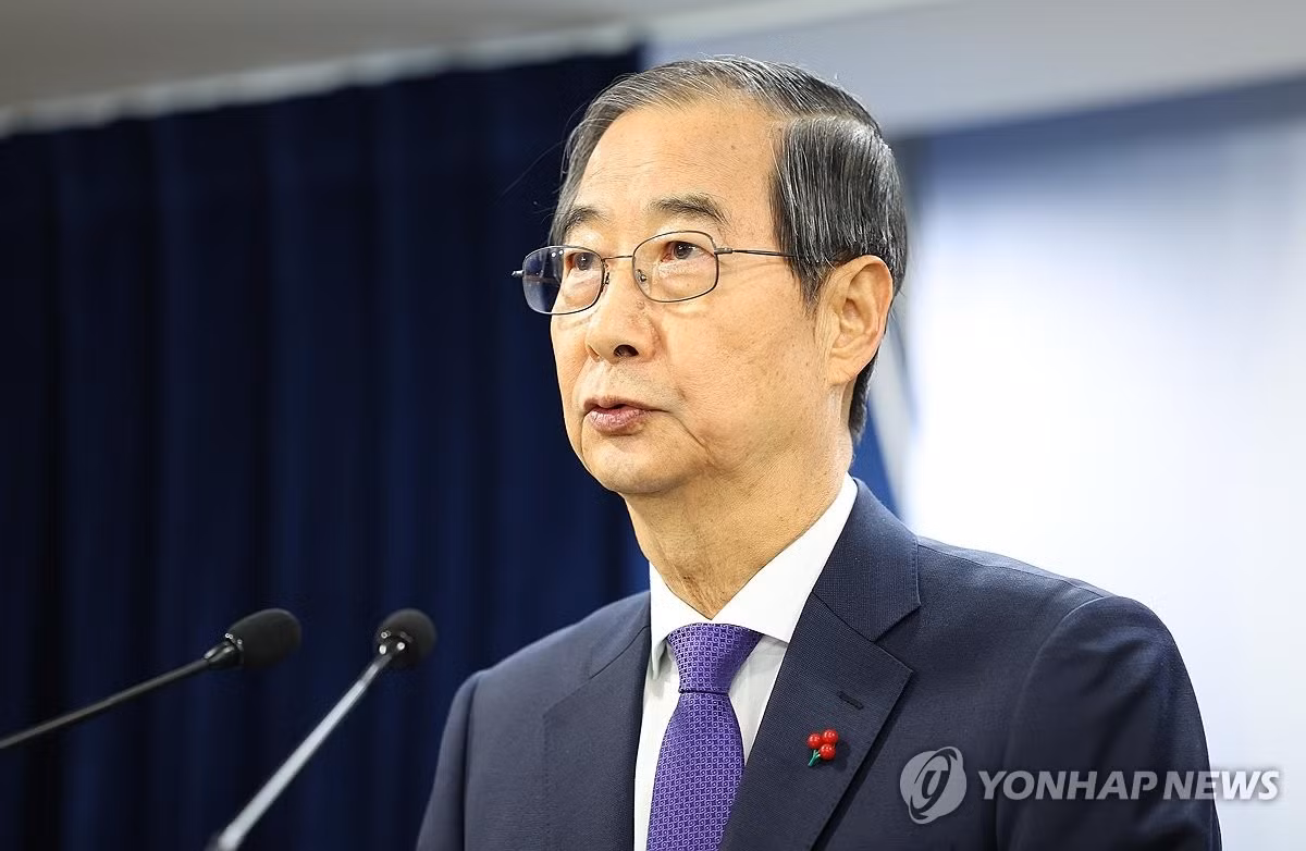 Quyền Tổng thống Han Duck-soo. (Ảnh: Yonhap)