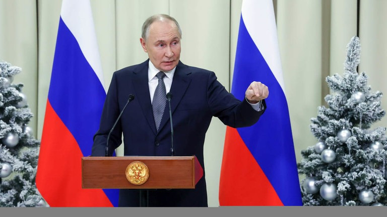 Tổng thống Nga Vladimir Putin phát biểu hôm 26/12. (Ảnh: Sputnik)