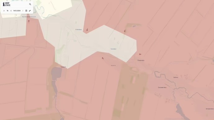 Nga tiến quân quanh Uspenivka, khép chặt vòng vây lực lượng Ukraine. (Ảnh: DeepState) Nga tiến quân quanh Uspenivka, khép chặt vòng vây lực lượng Ukraine. (Ảnh: DeepState)