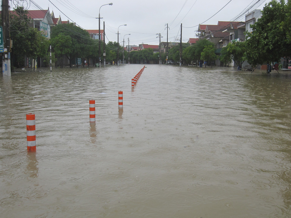 Ngập lụt ở TP Hà Tĩnh. Ngập lụt ở TP Hà Tĩnh