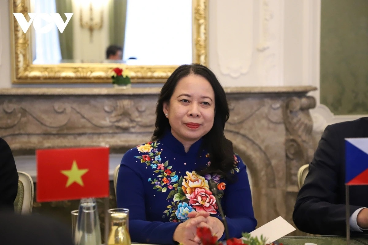 Phó Chủ tịch nước Võ Thị Ánh Xuân đã có các cuộc hội kiến với Tổng thống Petr Pavel, Chủ tịch Thượng viện Milos Vystrcil, Phó Thủ tướng thứ nhất Vit Rakusan... (Ảnh: Hải Đăng-VOV)