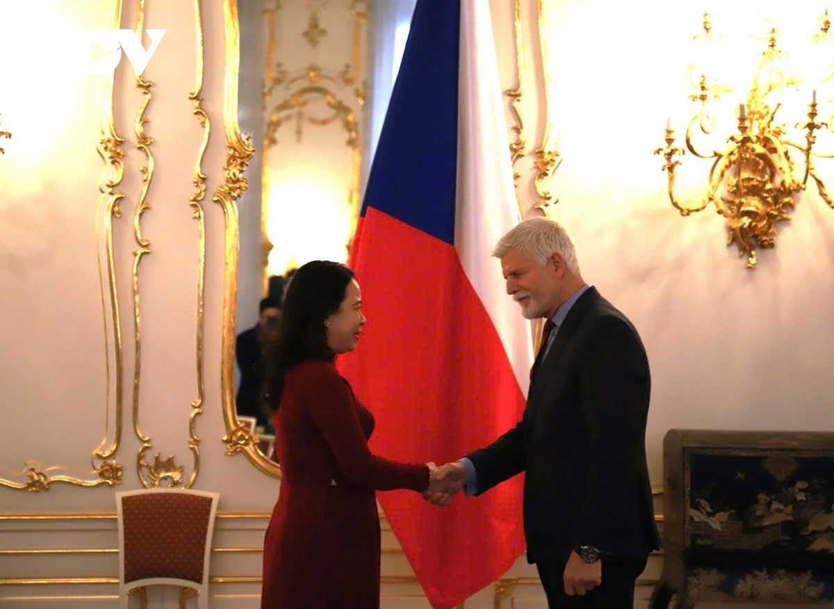 Phó Chủ tịch nước Võ Thị Ánh Xuân hội kiến Tổng thống Petr Pavel.(Ảnh: Hải Đăng- VOV) Phó Chủ tịch nước Võ Thị Ánh Xuân hội kiến Tổng thống Petr Pavel.(Ảnh: Hải Đăng- VOV)