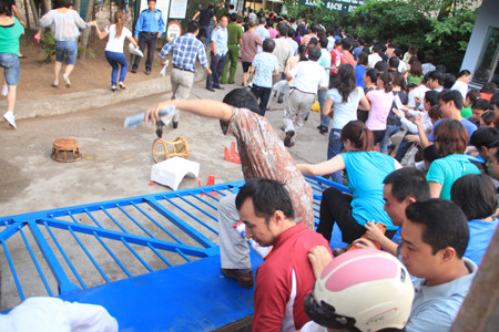 Cảnh tượng hỗn loạn xảy ra