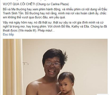 Vụ cháy chung cư Carina: Hành trình vượt qua cõi chết của gia đình nhỏ ảnh 1