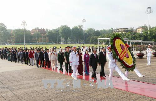 Tổng Bí thư dự lễ kỷ niệm 70 năm ngày Bác Hồ kêu gọi thi đua ái quốc ảnh 9