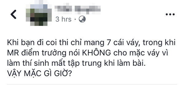 Giám thị được yêu cầu... không mặc váy khi coi thi ảnh 1