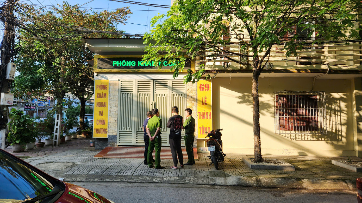 Hiện trường phòng khám - nơi xảy ra vụ việc