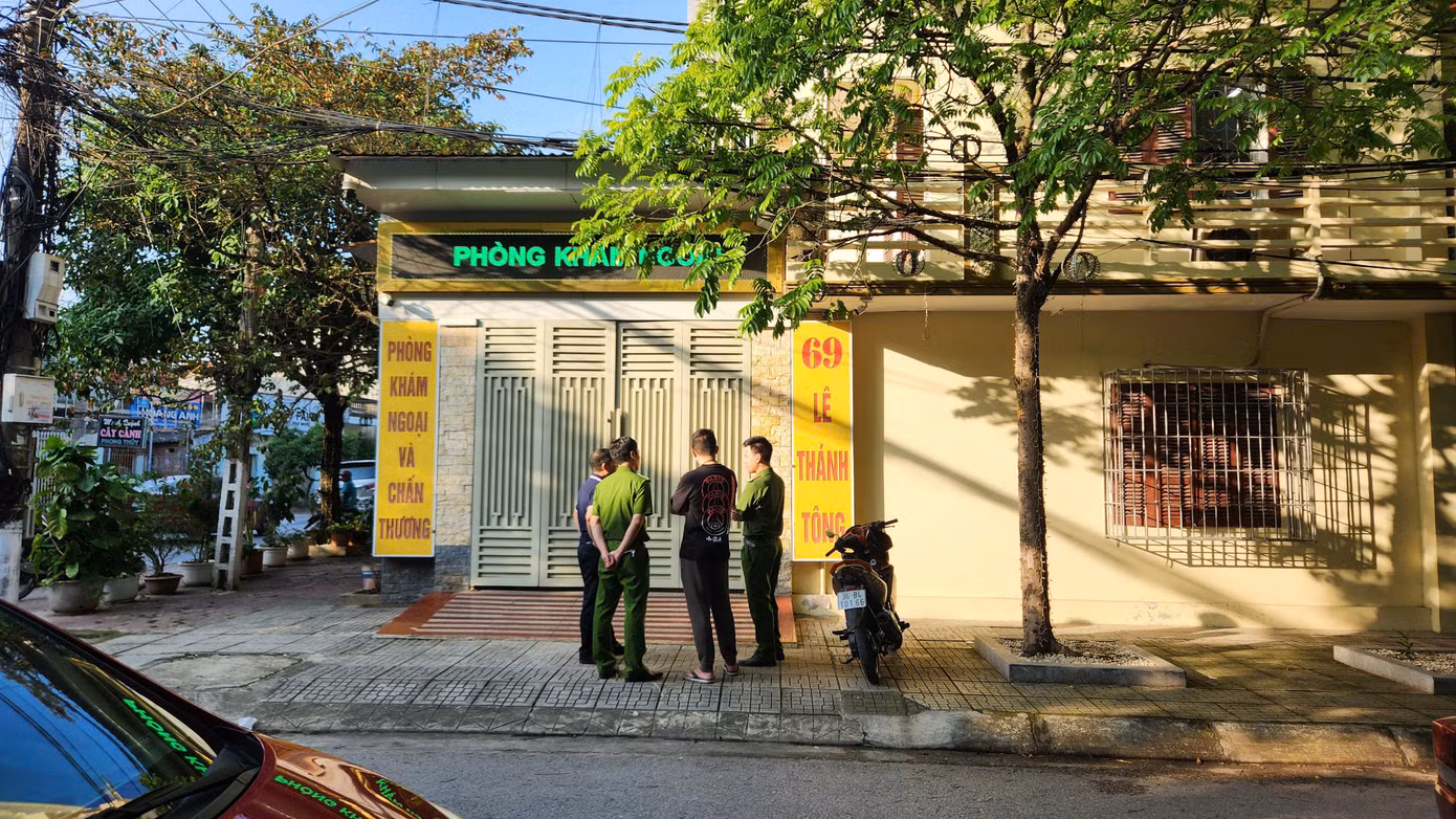 Hiện trường phòng khám - nơi xảy ra vụ việc