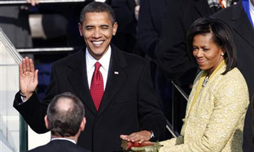 Ông Obama tuyên thệ nhậm chức lần 1