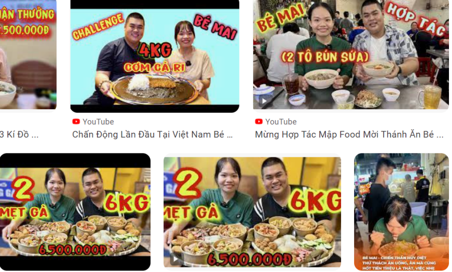 Video Mai tham gia thử thách "ăn thùng, uống vại"