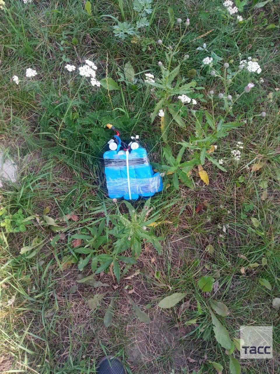 Hình ảnh xác máy bay không người lái. (Ảnh: Tass)