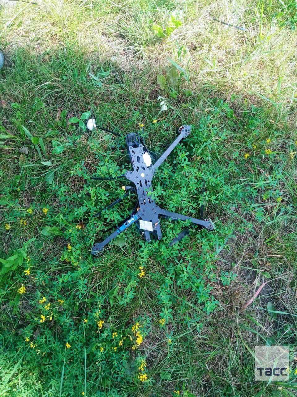 Hình ảnh xác máy bay không người lái. (Ảnh: Tass)