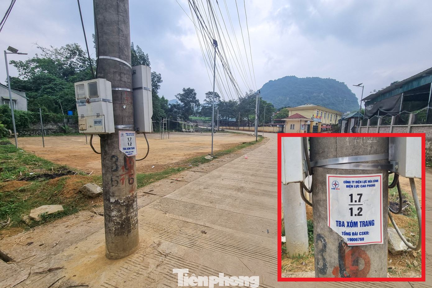 Có nhiều công tơ điện chỉ cao khoảng hơn 1m so với mặt đất.