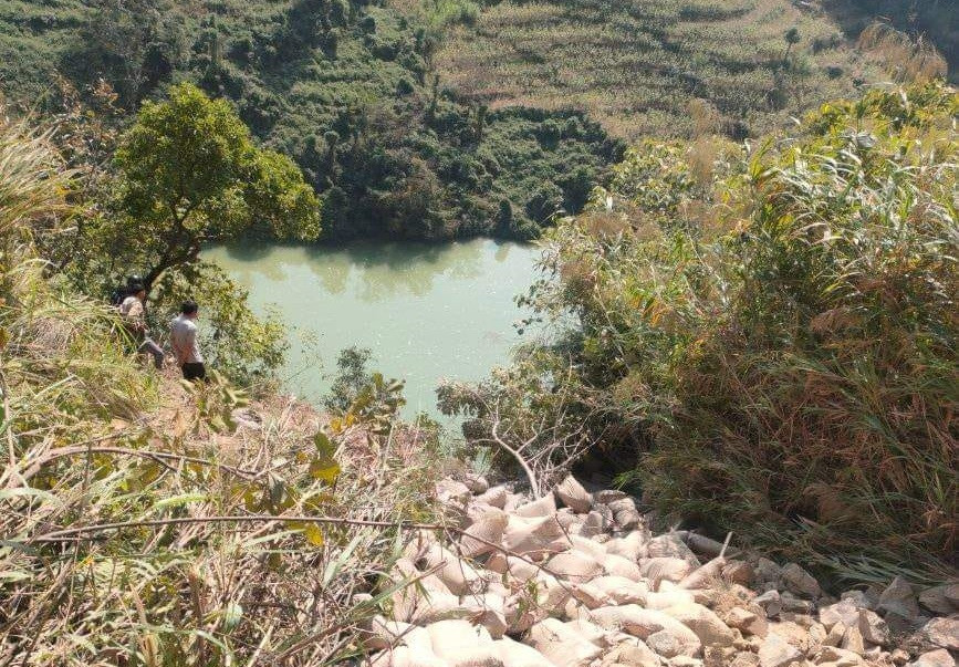 Hiện trường vụ tai nạn.