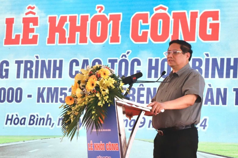 Thủ tướng Chính phủ Phạm Minh Chính phát biểu tại buổi lễ. Ảnh: Viết Đào