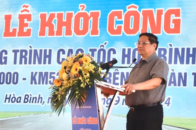 Thủ tướng Chính phủ Phạm Minh Chính phát biểu tại buổi lễ. Ảnh: Viết Đào