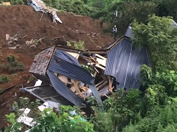 Homestay Mando đã bị vụ sạt lở làm hư hỏng hoàn toàn.