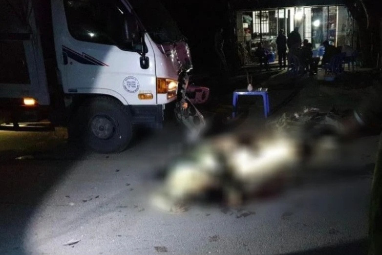 Hiện trường vụ tai nạn khiến 2 người tử vong. Ảnh: CTV. Hiện trường vụ tai nạn khiến 2 người tử vong. Ảnh: CTV.