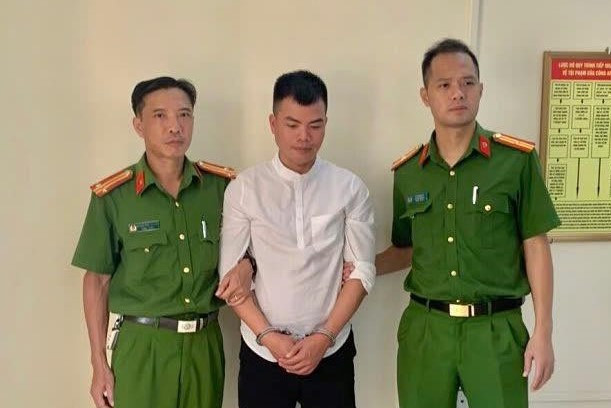 Đối tượng Lê Văn Huy bị Công an tỉnh Hà Giang bắt giữ. Ảnh: Công an tỉnh Hà