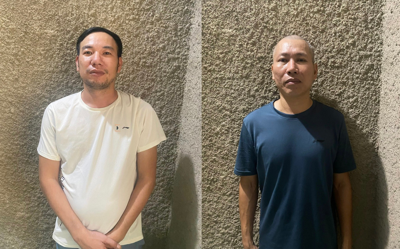 2 trong số những đối tượng bị bắt về hành vi cho vay nặng lãi.