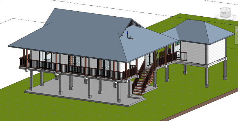 Phối cảnh ngôi nhà sàn theo văn hóa người Tày. Ảnh: UBND huyện Bảo Yên Phối cảnh ngôi nhà sàn theo văn hóa người Tày. Ảnh: UBND huyện Bảo Yên