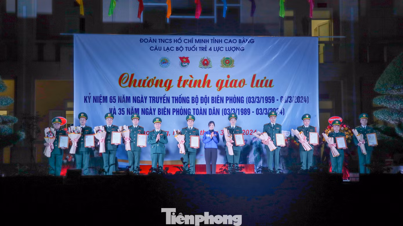 BĐBP tỉnh Cao Bằng đã tuyên dương 10 gương mặt trẻ tiêu biểu của năm 2023.