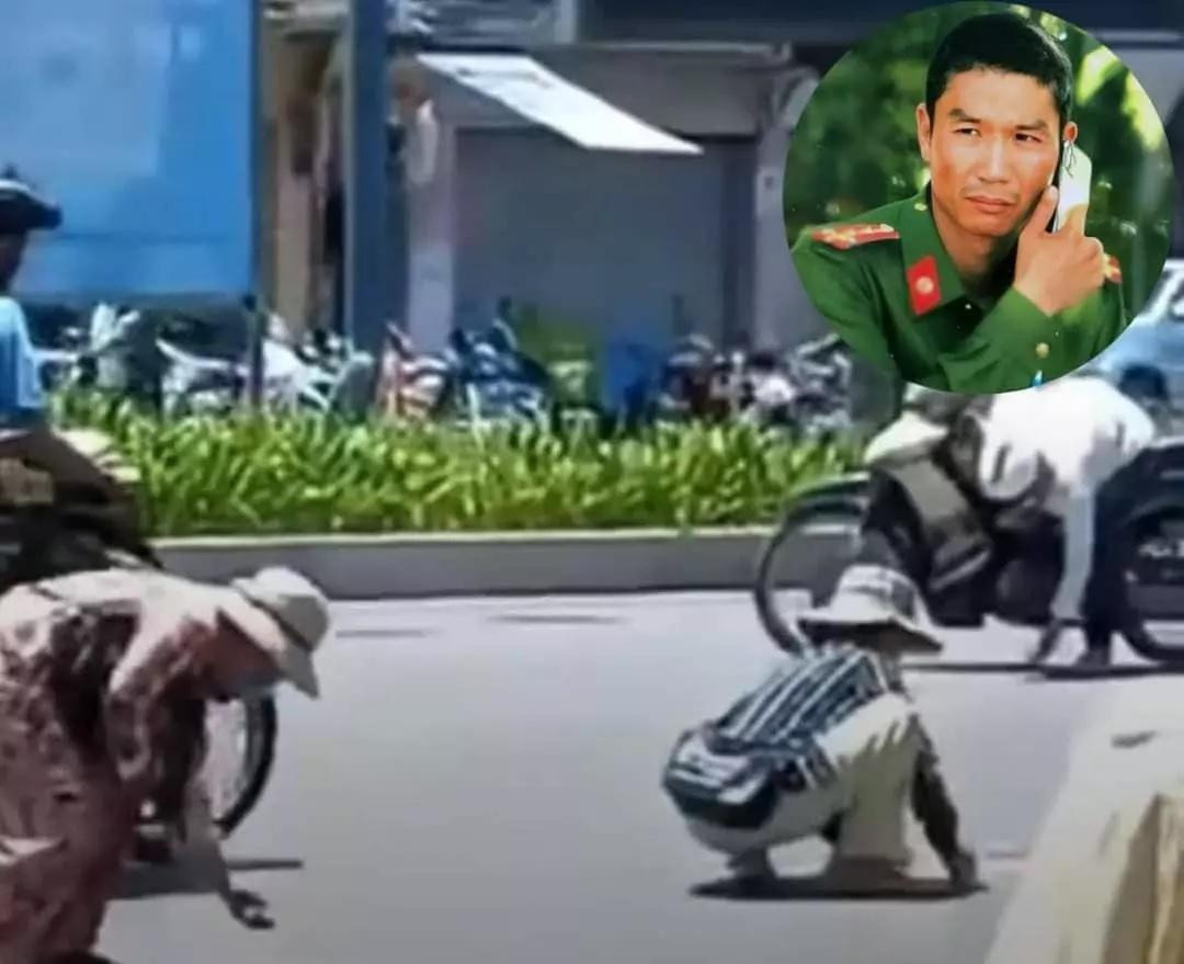 Sau khi gây án, đối tượng Ngô Văn Quốc (ảnh nhỏ) vứt vàng ra đường để người dân đua nhau nhặt