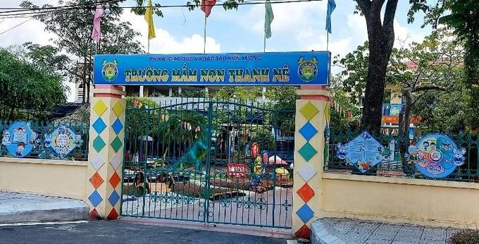 Trường mầm non Thanh Nê, thị trấn Thanh Nê, huyện Kiến Xương, tỉnh Thái Bình (Ảnh: CTV).