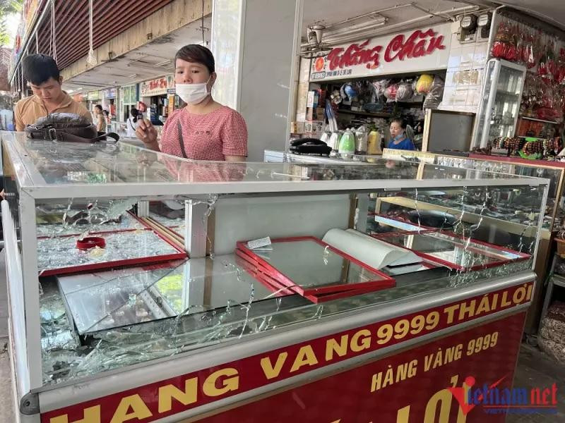 Đến thời điểm hiện tại, 2 tiệm vàng Hoàng Đức và Thái Lợi vẫn chưa thống kê được số lượng tài sản bị cướp
