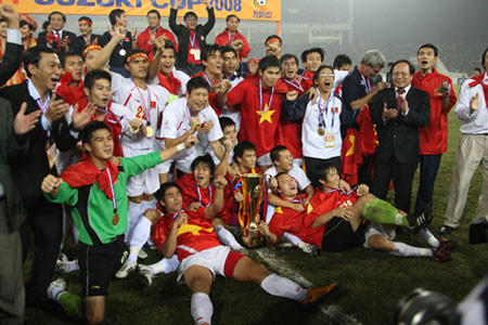 Việt Nam từng 1 lên ngôi ở AFF Cup đó là năm 2008