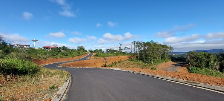 Khu vực dự án khai thác quỹ đất khu biệt thự phía Bắc trung tâm huyện Kon Plông