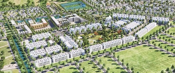 Phối cảnh Khu dân cư mới xã Cao Thắng (Hải Dương) do Công ty Việt Hưng làm chủ đầu tư.