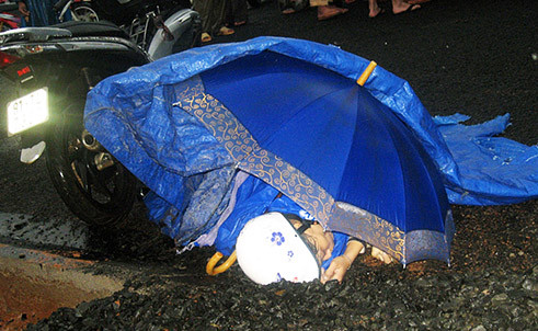 Hiện trường vụ án mạng. Ảnh: Công an TP HCM