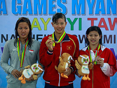 Ánh Viên giành cú đúp HCV và phá kỉ lục SEA Games. Ánh Viên giành cú đúp HCV và phá kỉ lục SEA Games