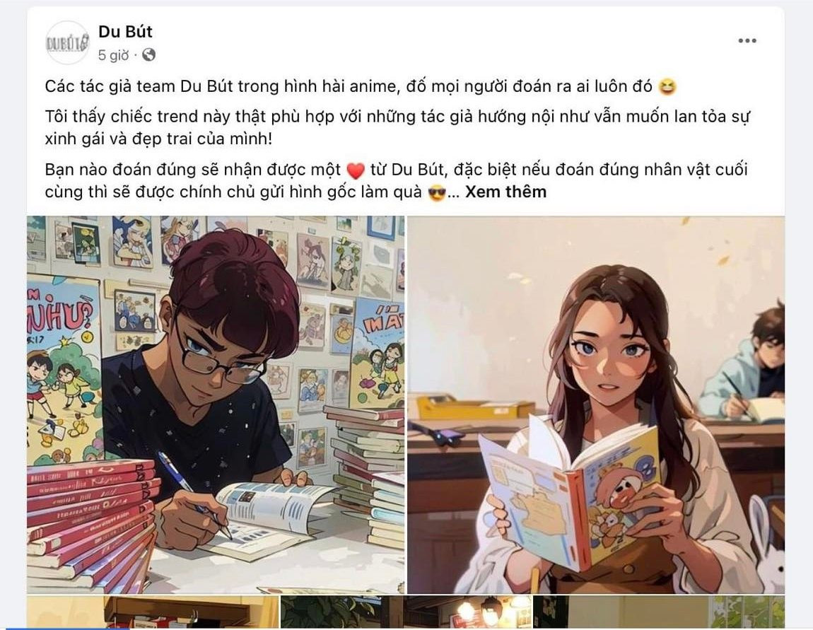 Bài đăng trên fanpage Du Bút không ngờ tạo ra tranh cãi lớn. (Ảnh chụp màn hình) Bài đăng trên fanpage Du Bút không ngờ tạo ra tranh cãi lớn. (Ảnh chụp màn hình)