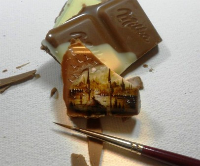 Kiệt tác nghệ thuật siêu nhỏ trên thực phẩm ảnh 2